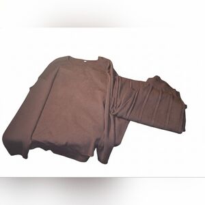 Brown Knit Sweater and Pants Set Size XL